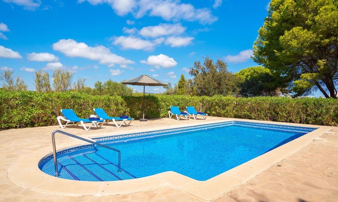 Cala Murada Villa | Casa de vacaciones privada con A/C, piscina privada, WIFI, TV, patio, vista panorámica