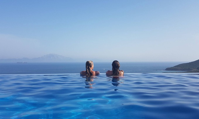 Cabrita Villa | Impresionante vista de África y el parque cercano. Cerca de Tarifa y Gibraltar
