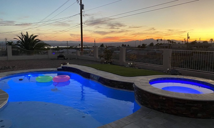 Havasu Foothill Estates Casa | Stunning Views with Pool & Spa