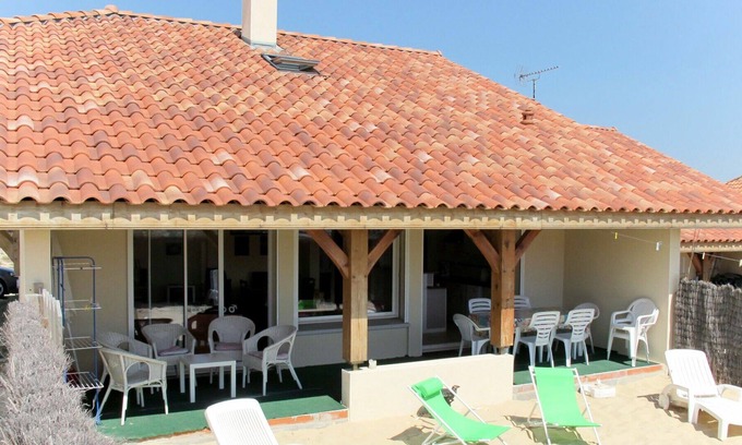 Contis-les-Bains Casa | Maravillosa casa de vacaciones para 8 personas con WIFI, TV, terraza y aparcamiento