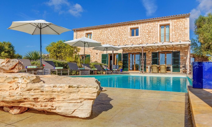 Ses Salines Casa | Impresionante Villa Can Xesquet con vistas a la montaña, Wi-Fi