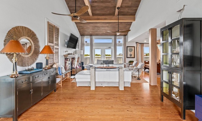 Pirates Beach Casa | Stunning waterfront home with private pier and sunset views