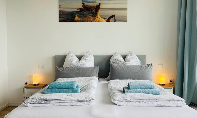 Schleswig Apartamento | Stylish apartment with balcony in the extraordinary Viking Tower