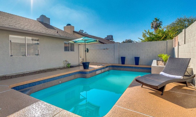 Sunset Ridge Casa | Casa unifamiliar con estilo, a corta distancia de Kierland, piscina privada, 5 camas