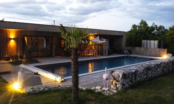 Saint-Aignan Cama Y Desayuno | Suite contemporaine et spa privatif