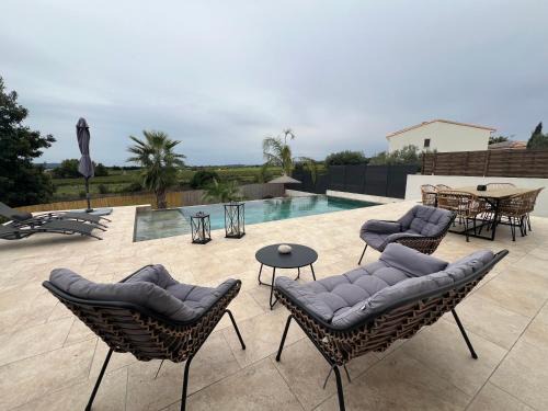 Pignan Cama Y Desayuno | Suite privée accès piscine