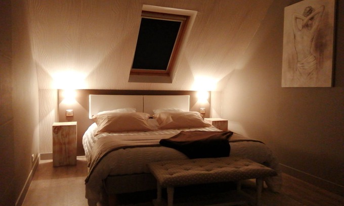Sizun Cama Y Desayuno | Suite-Romántico-Bañera de hidromasaje-Terraza