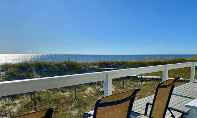 South Beach Casa | Summer Wind - Oceanfront Home, Large Deck, BHI Club w/Golf, Private Beach Access, 3 Suites, Dogs OK