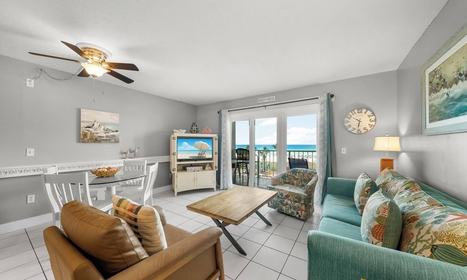 Panama City Beach Condominio | Frente a la playa directa * PISCINA, TINA CALIENTE, PLAYA Y MÁS! SÚPER DIVERSIÓN: ¡VAMOS!