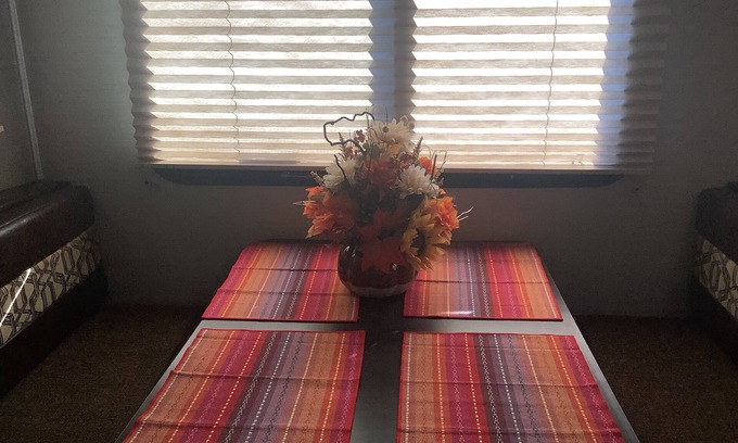 Fortuna Foothills Casa | Sun Bowl RV on private lot with semi private patio with morning sun exposure