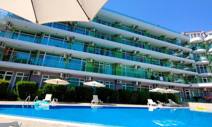 Chaika Apartamento | Sunny Beach Studio in Apartcomplex Solmarine