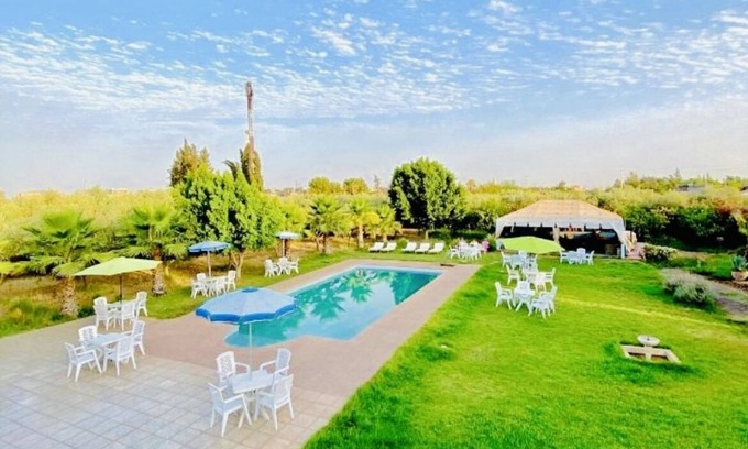 Douar Sidi Youssef Ben Ali Casa | Sunny Escape at Villa Baddi: Poolside Relaxation - air-conditioned rooms & Pool