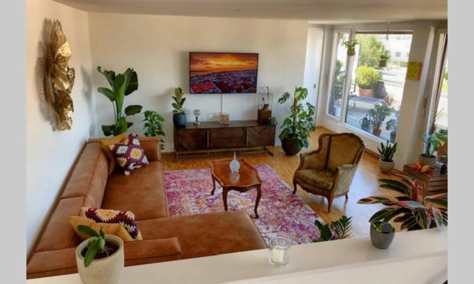 Wettswil Apartamento | Sunny Maisonette Penthouse with Big Balcony & Great View