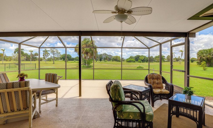 Port Saint Lucie Casa | Sunny Port St Lucie Home: Lanai & Golf Course View