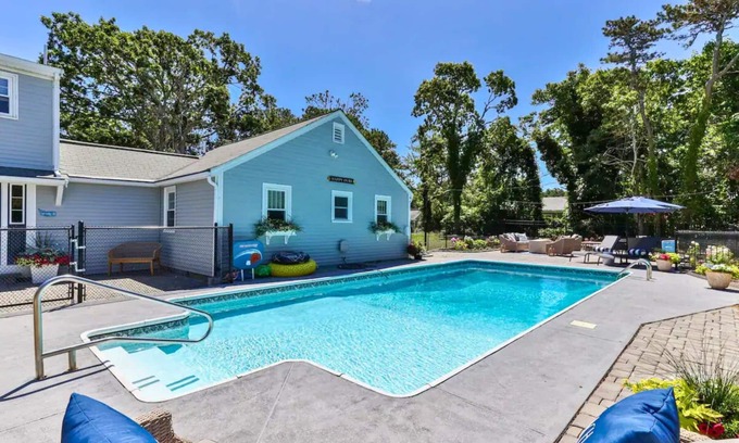 Dennis Port Casa | "Happy Ours: Where Poolside Bliss Meets Ocean Breeze!"