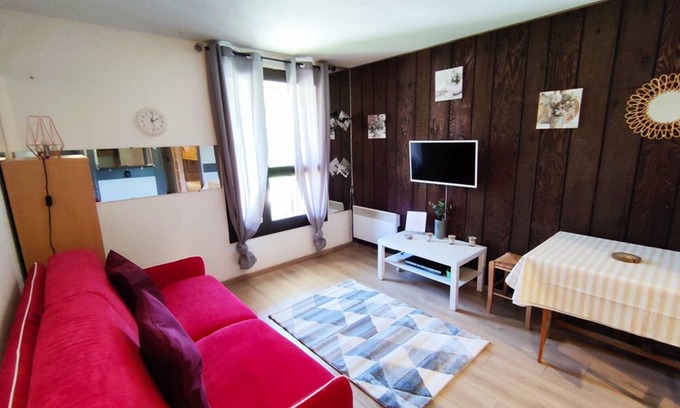 Isola Apartamento | Estudio luminoso en el corazón de Le Hameau con WiFi y fácil acceso a pistas
