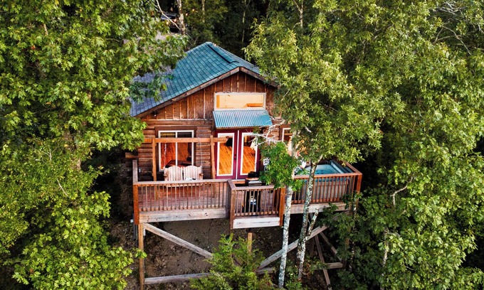 Mid America Cabina | Sunrise Point Treehouse - Starlight Haven