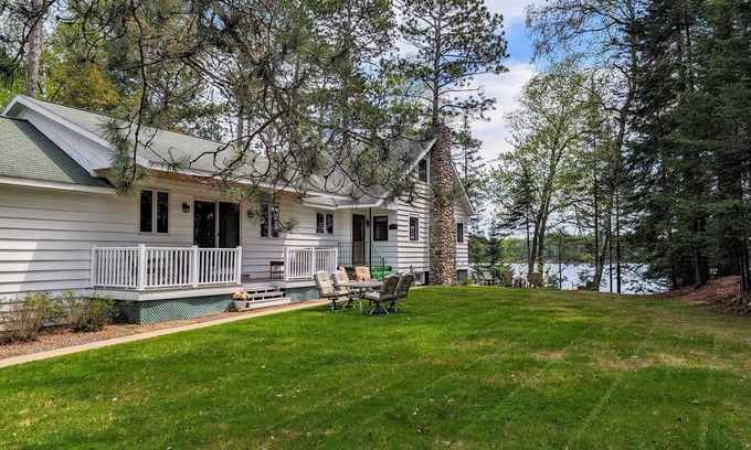 Three Lakes Casa | Sunrise Shores | Fun lakehome on Chain, dock, water toys, firepit, doggies ok