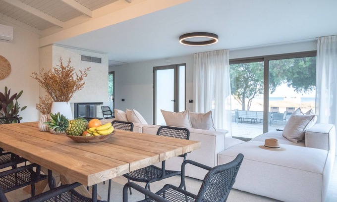 Stavros Villa | Sunset Beach House: Villa, Only 50m From the Beach