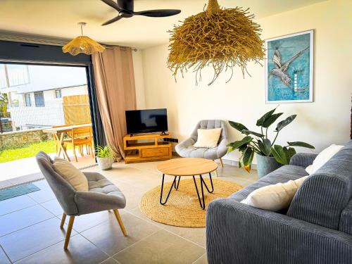 La Saline Les Bains Apartamento | SUNSET L'argonaute T3 70 m2 jardin et terrasse vue lagon
