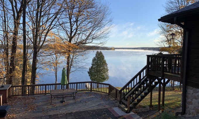 Iron River Cabaña | Sunset Lake - Fireplace,Dock,Sauna,4 Bath,Ski,UTV