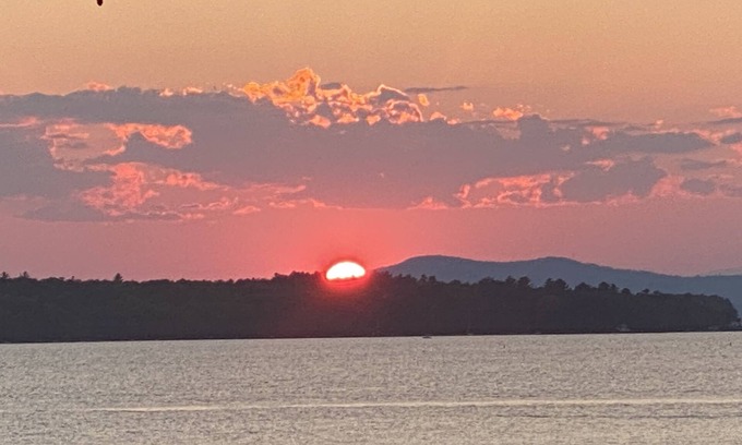 Standish Casa | Sunsets over Sebago Lake