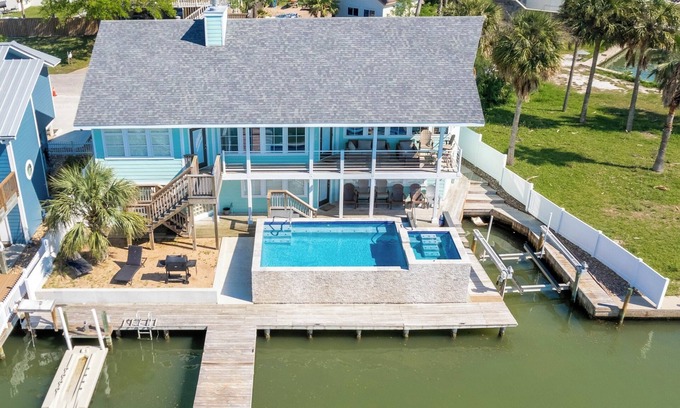 Key Allegro Casa | Frente al hogar en Little Bay! ¡Luces de pesca Green Night y las mejores puestas de sol!