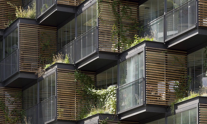 Frederiksberg C Apartamento | Super Central Familiebolig i Grøn Arkitektur