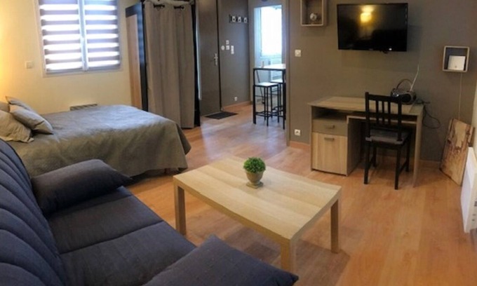 Amfreville Casa | Superb, fully-equipped "Cocoon 3*" studio near the sea