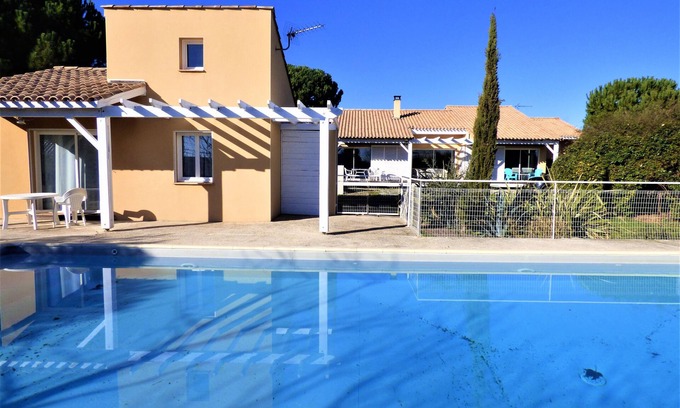 Alignan-du-Vent Villa | Magnífica villa cerca del mar, hermosa piscina, amplio jardín
