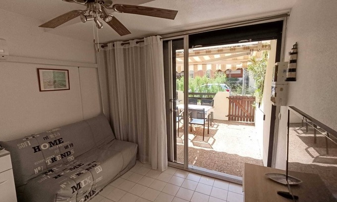 Marseillan Plage Casa | Magnífica cabina de estudio para 4 personas en la RDC