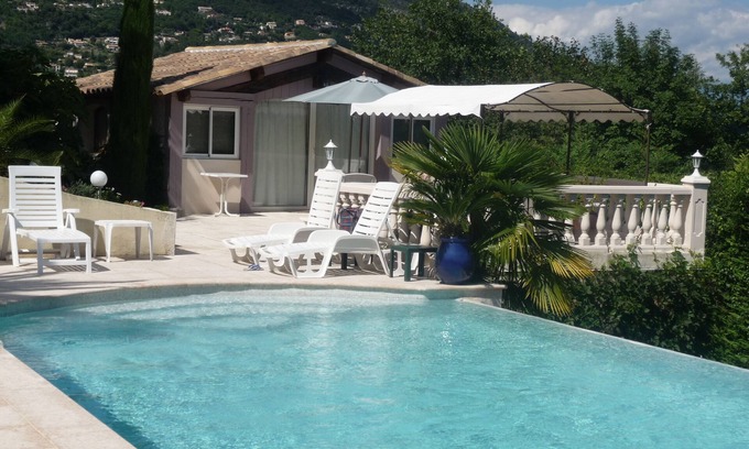 La Gaude Apartamento | Magnífico estudio con terraza y piscina