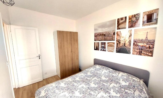 Aubervilliers Apartamento | Superbe 2 pièces rénové et calme