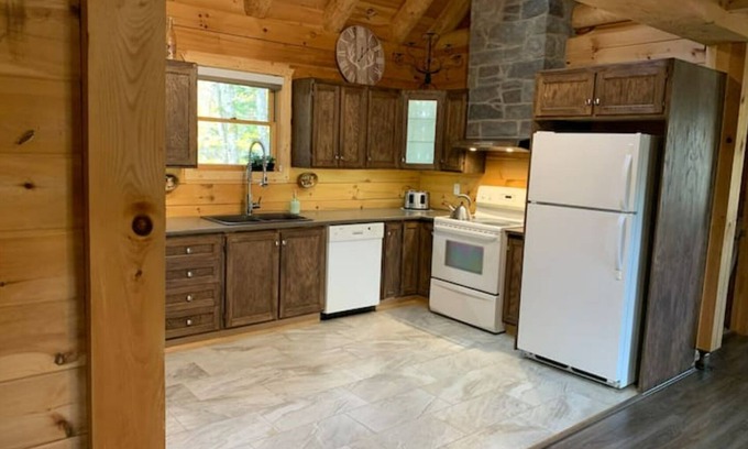 Saint-Raymond Chalet De Esquí | Superbe Chalet en Bois Rond Spa- La Fontaine Rouge