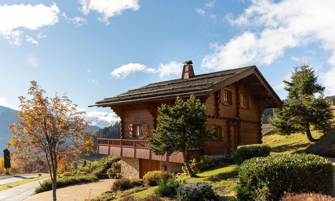 Le Grand-Bornand Chalet De Esquí | Superbe Chalet avec Vue Imprenable sur la Montagne
