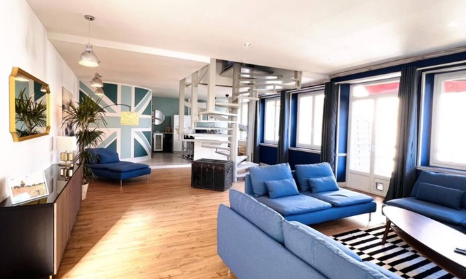 Lons-le-Saunier Apartamento | Superbe Loft 160 m2, Pièce de vie 80 m2 Avec 3 Chambres et 2 Salles de Bain