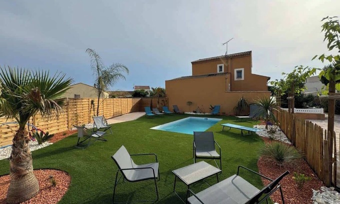 Valras-Plage Casa | Superbe Villa avec Piscine