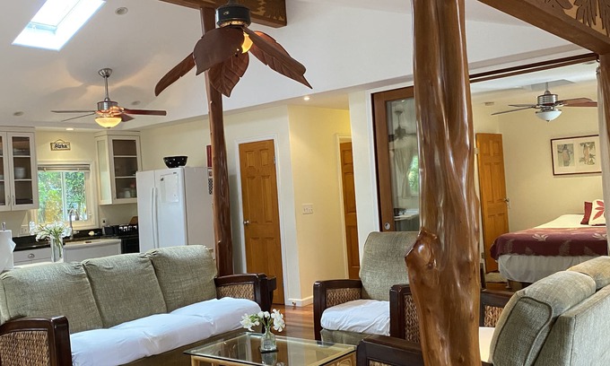 Pupukea Casa | Surf Ohana House, de 1 a 3 dormitorios en la puesta del sol pinta. W / Bicicletas, estacionamiento
