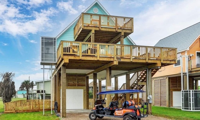 Surfside Beach Casa | 🌴Surfside Paradise #6-Amazing views, lift, EV chg🌴