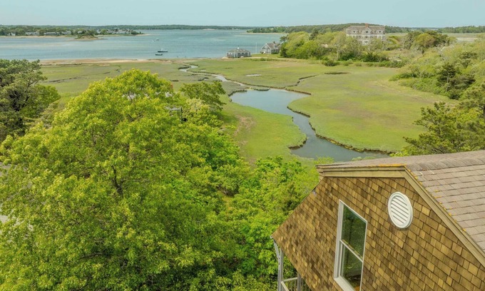 North Chatham Casa | Sweeping Views, 150 Yards to Private Beach!