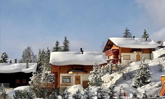 Anzere Chalet De Esquí | Chalet a 1500m en la estación de esquí de Anzere (ch www. Anzere.), Alpes suizos con gran vista