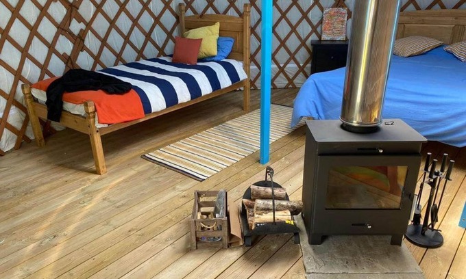 Newquay Cabina | Sycamore - A luxury couples+ Yurt on a stunning historic estate near Newquay