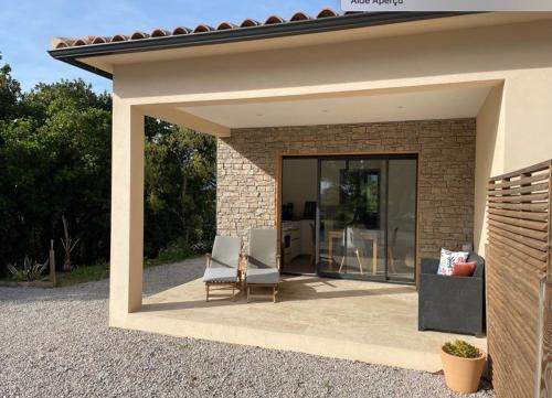 Cuttoli-Corticchiato Apartamento | T1 traversant, plain pied entre mer et montagne