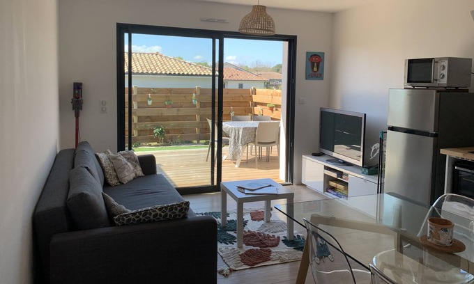 Tosse Apartamento | T2 apartment with garden, 10 minutes from the beaches of Seignosse