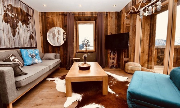 Huez-en-Oisans Chalet De Esquí | T2 NUEVO EN CHALET CERCA DE ELEVADORES DE ESQUÍ