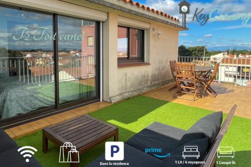 Le Grand Large Apartamento | T2 Toit-Terrasse Canet - Plage à 5 min à pieds