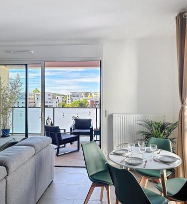 Saint-Jean-de-Vedas Apartamento | T3 avec loggia, Clim et parking - Proche Montpellier