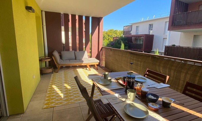 Les Baumettes Apartamento | T3 near the Calanques with a swimming pool