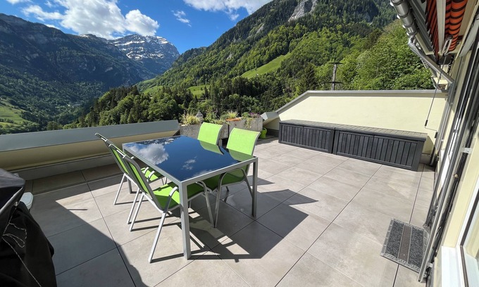 Pfaefers Apartamento | Tamina valley panorama, pure alpine feeling!