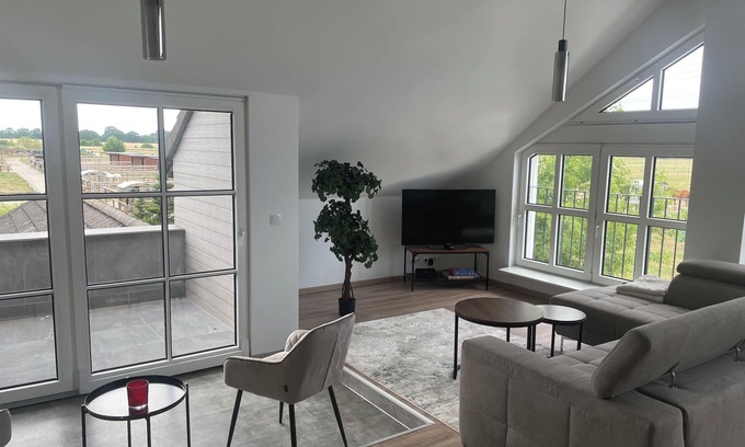 Oberhavel Apartamento | Tasteful apartment with loft character on the outskirts of Berlin